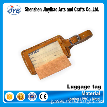 custom fancy quality pu leather luggage tags maker